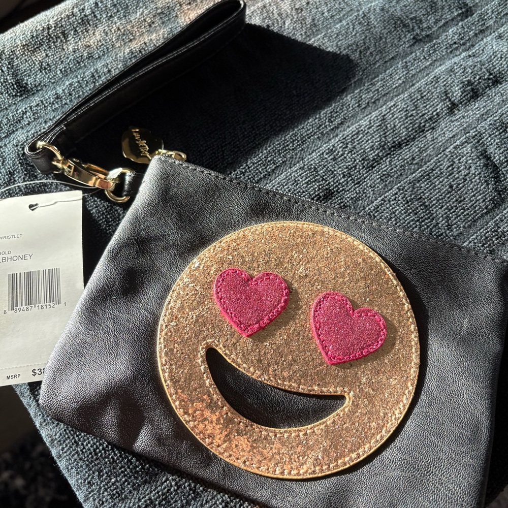 Betsey Johnson Gold Wristlet